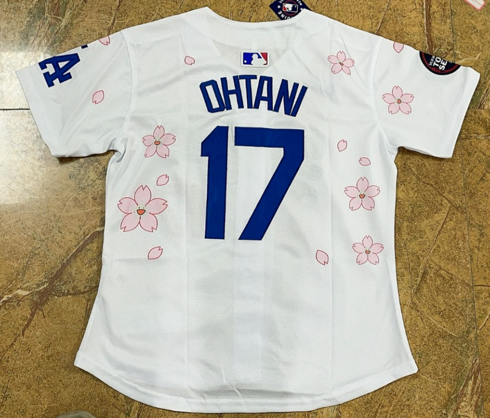 Women's Ohtani #17 Dodgers Tokyo Murakami 2025 White ALL Stitched Series Sizes