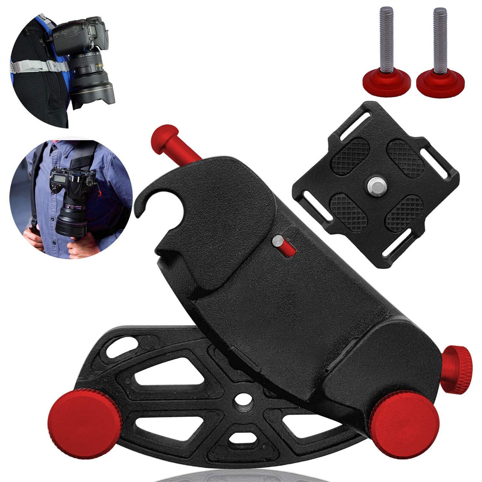 Camera Waist Belt Clip Hanging Buckle Kit For Backpack Shoulder Strap Mount