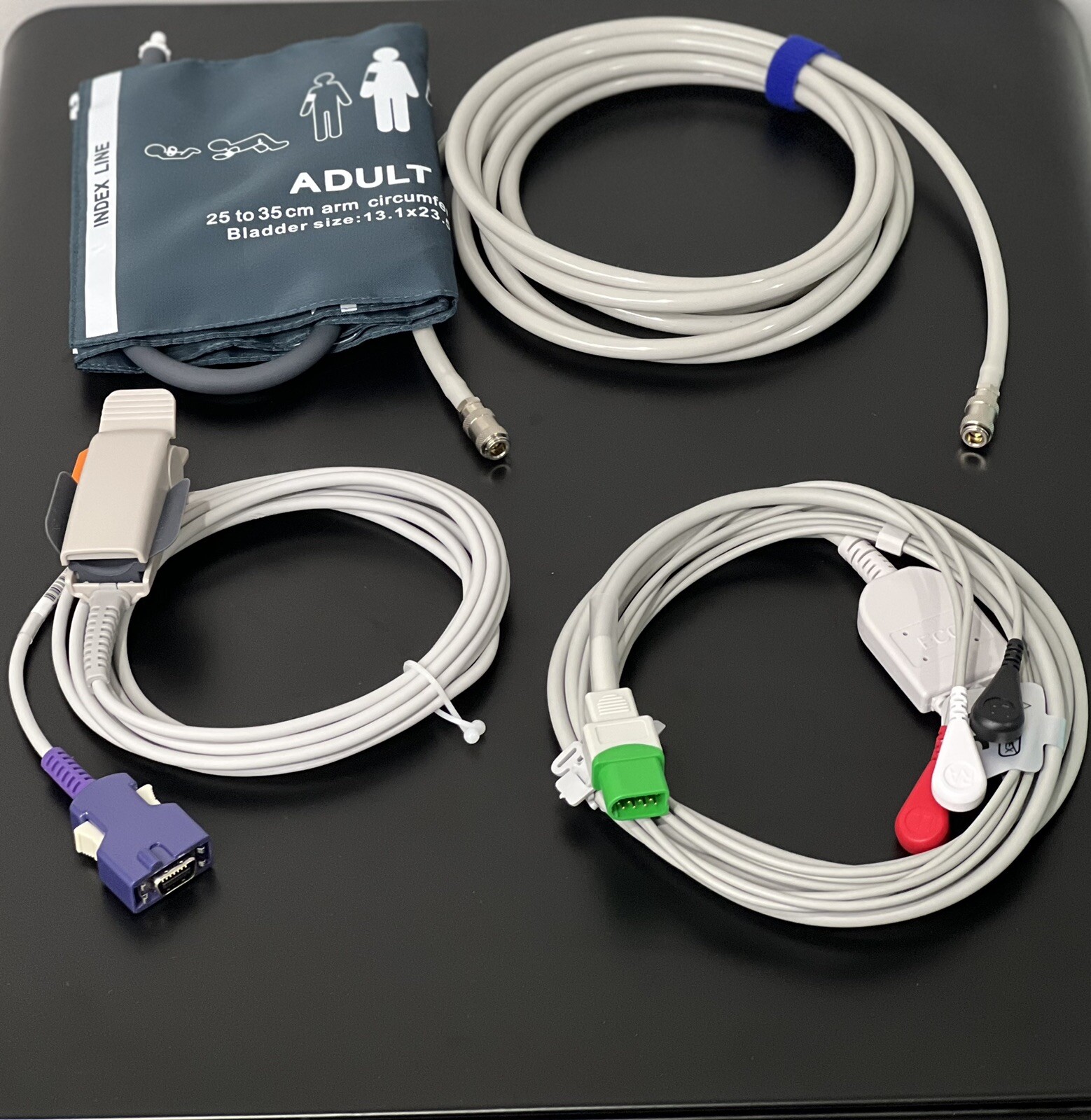 Mindray V12 Bundle - Cuff, Hose, SpO2 Oximax, ECG - Same Day Shipping
