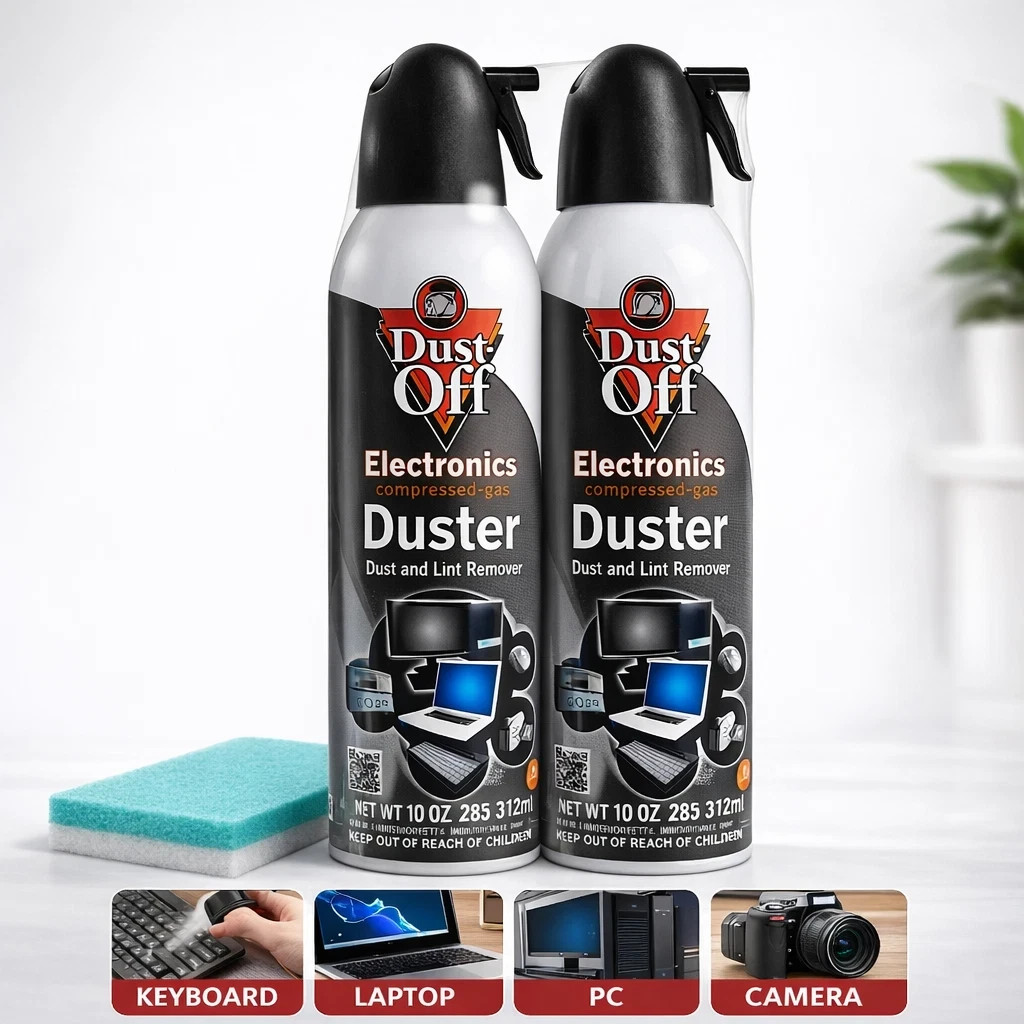 Falcon Dust-Off Electronics Compressed Gas Duster, 10 oz - (4-PACK)