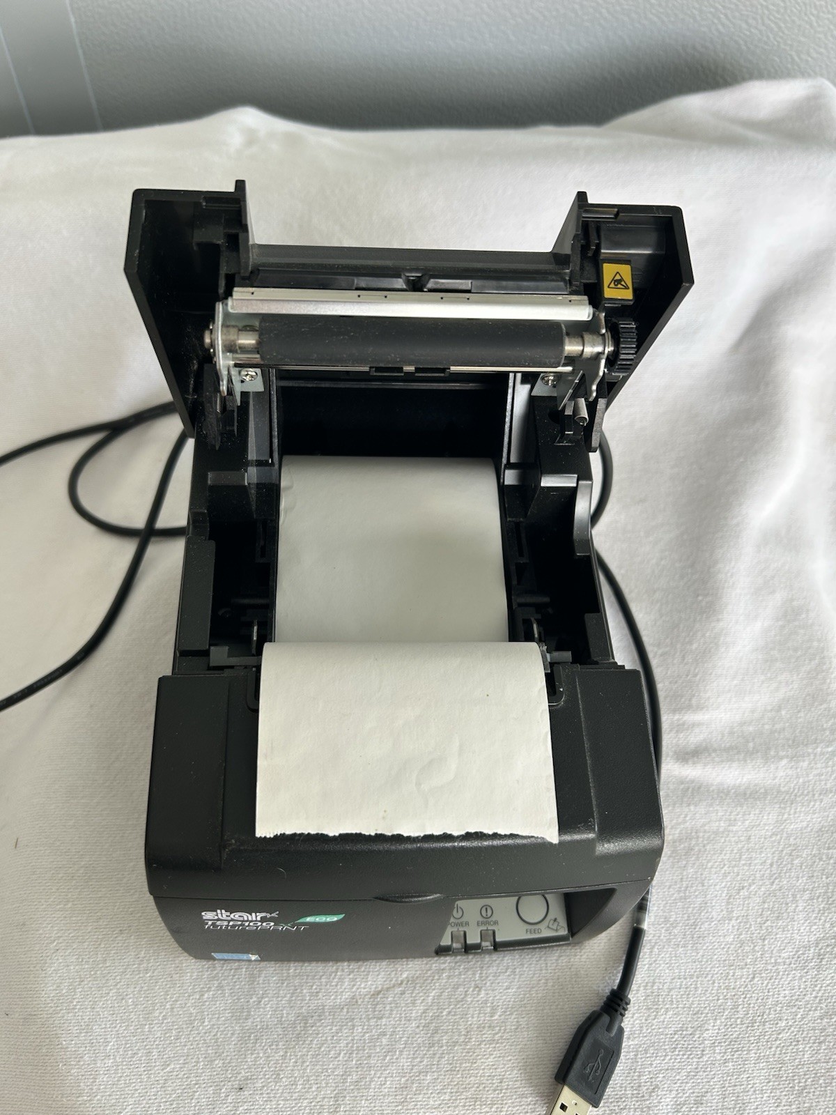 Star TSP100 ECO Thermal Receipt Printer USB POS Tested Working Black