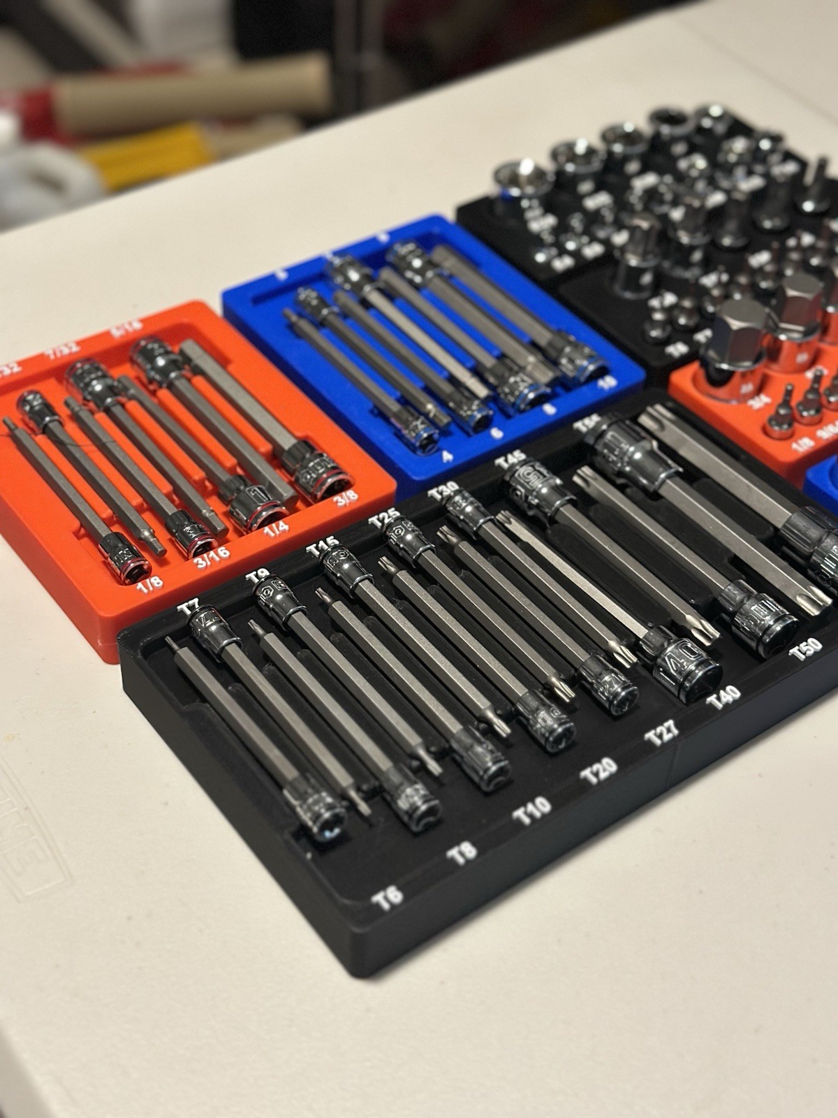 Quinn Master Bit Socket Organizer – Fits Harbor Freight 87pc Set #70347
