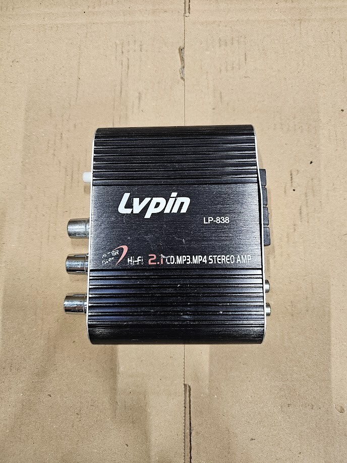 Lvpin LP-838 Hi-Fi 2.1 Stereo Amplifier - Working, Signs of Use, No Accessories