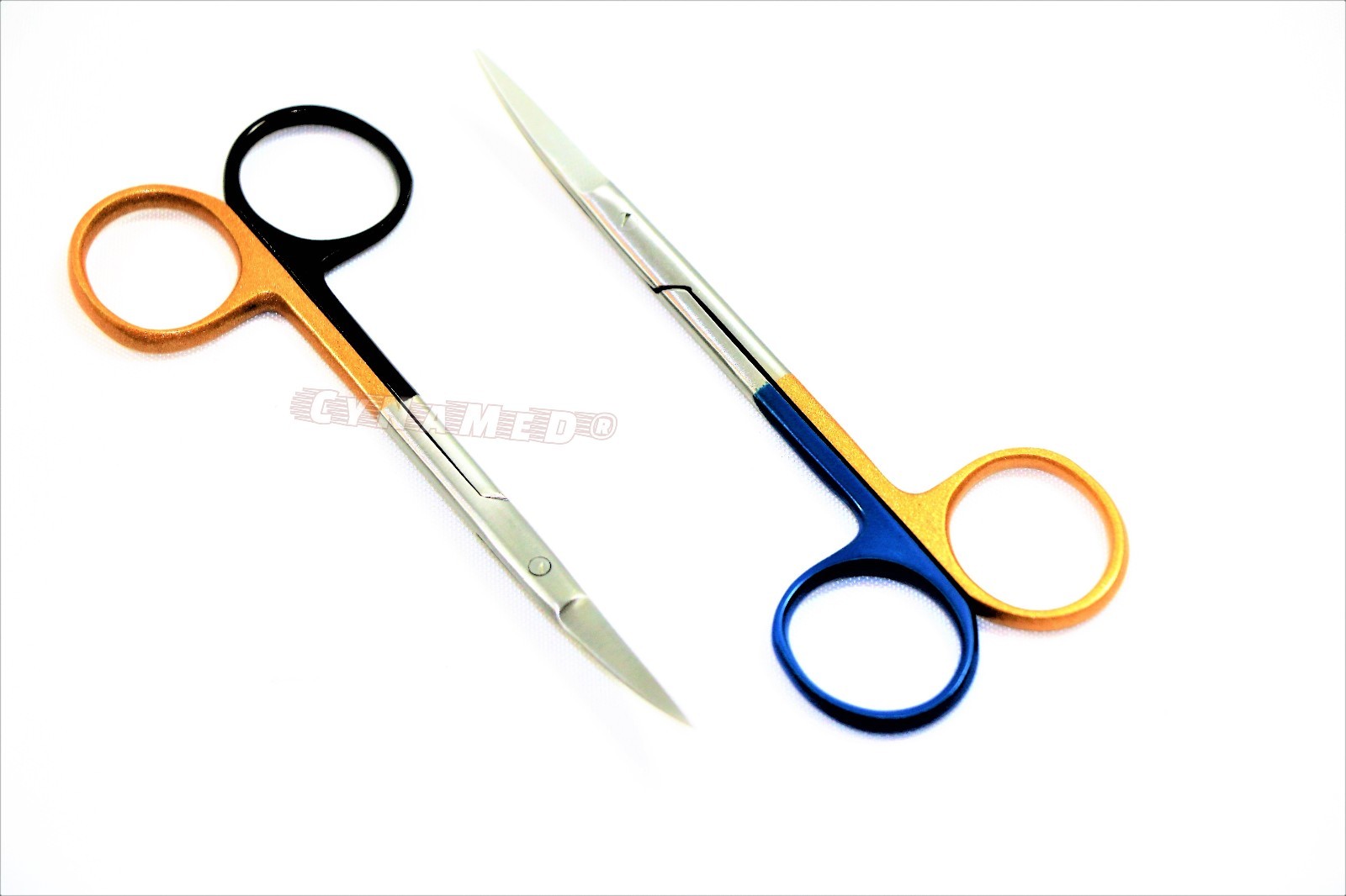 IRIS SCISSORS 4.5"CURVED HIGH GRADE 2EACH SUPERCUT DENTAL SURGICAL INSTRUMENT
