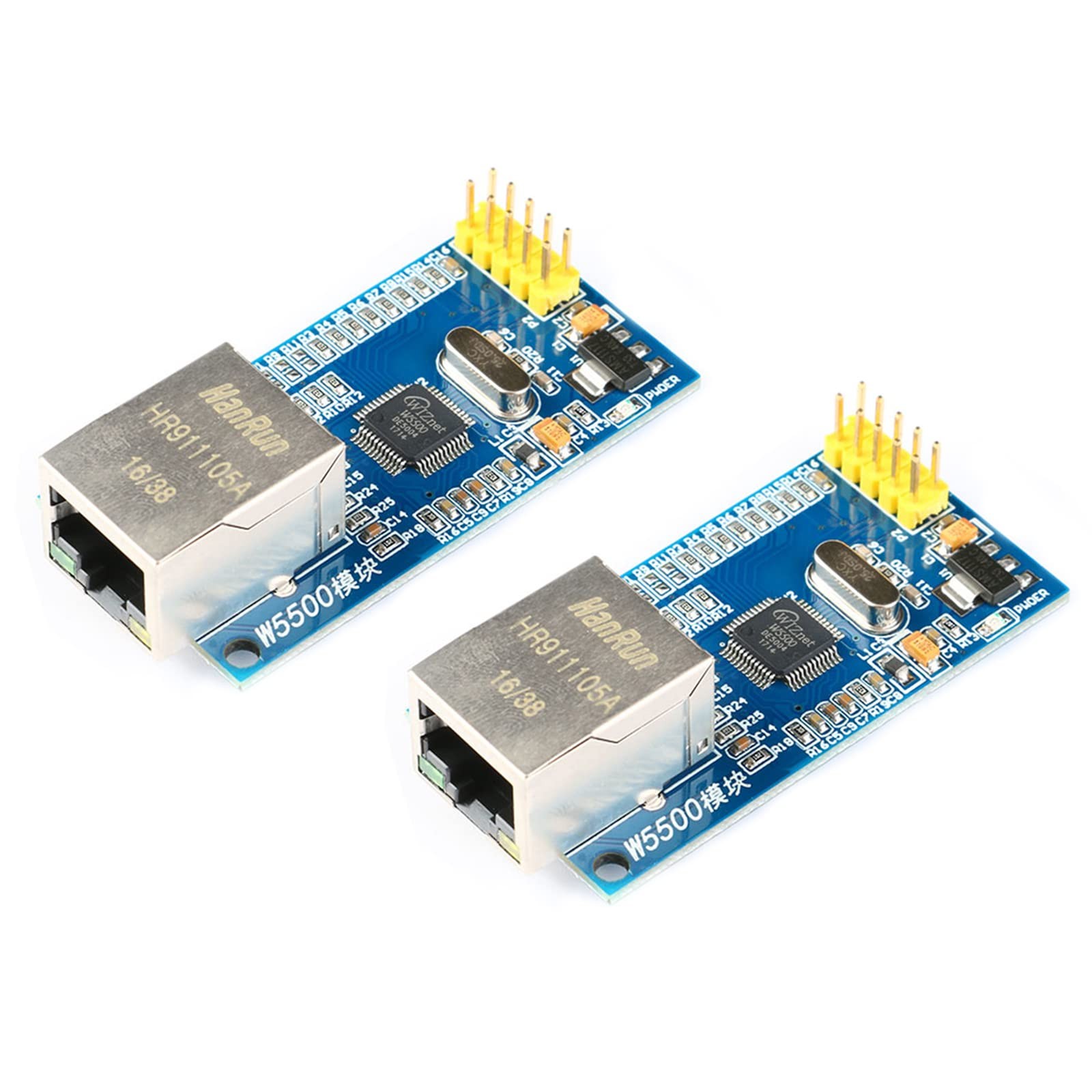 2 PCS W5500 Ethernet Network Module SPI Interface TCP IP Protocol 3.3V 5V New