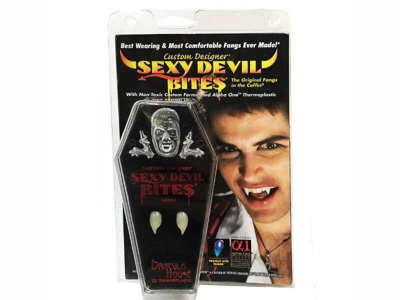 Original Custom Designer® Sexy Devil Fangs® Vampire Dracula Teeth Realistic Caps