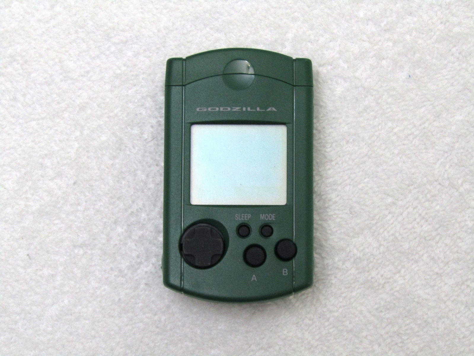 Official Sega Dreamcast Green Toho Godzilla VMU /w Cap New Batteries HKT-7000 JP