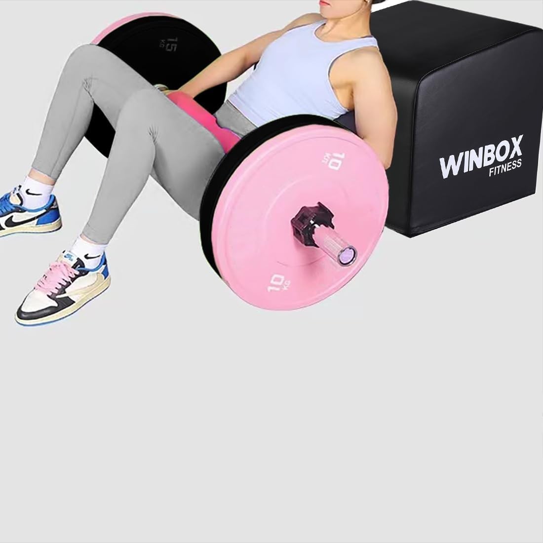 Functional Hip Thrust Box - Medium Size, Ab Strength, Glute Workout Gear