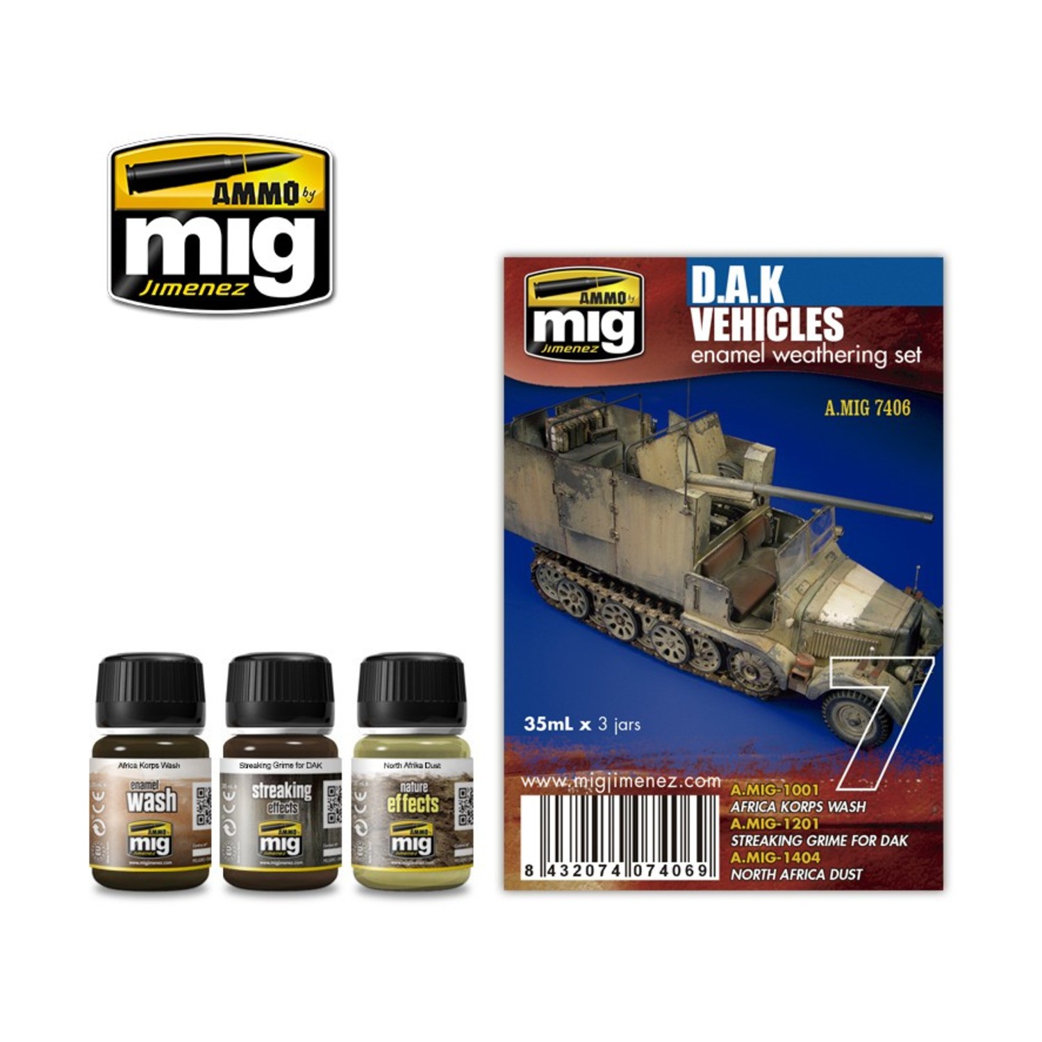 AMMO Weathering D.A.K. Vehicle Set New