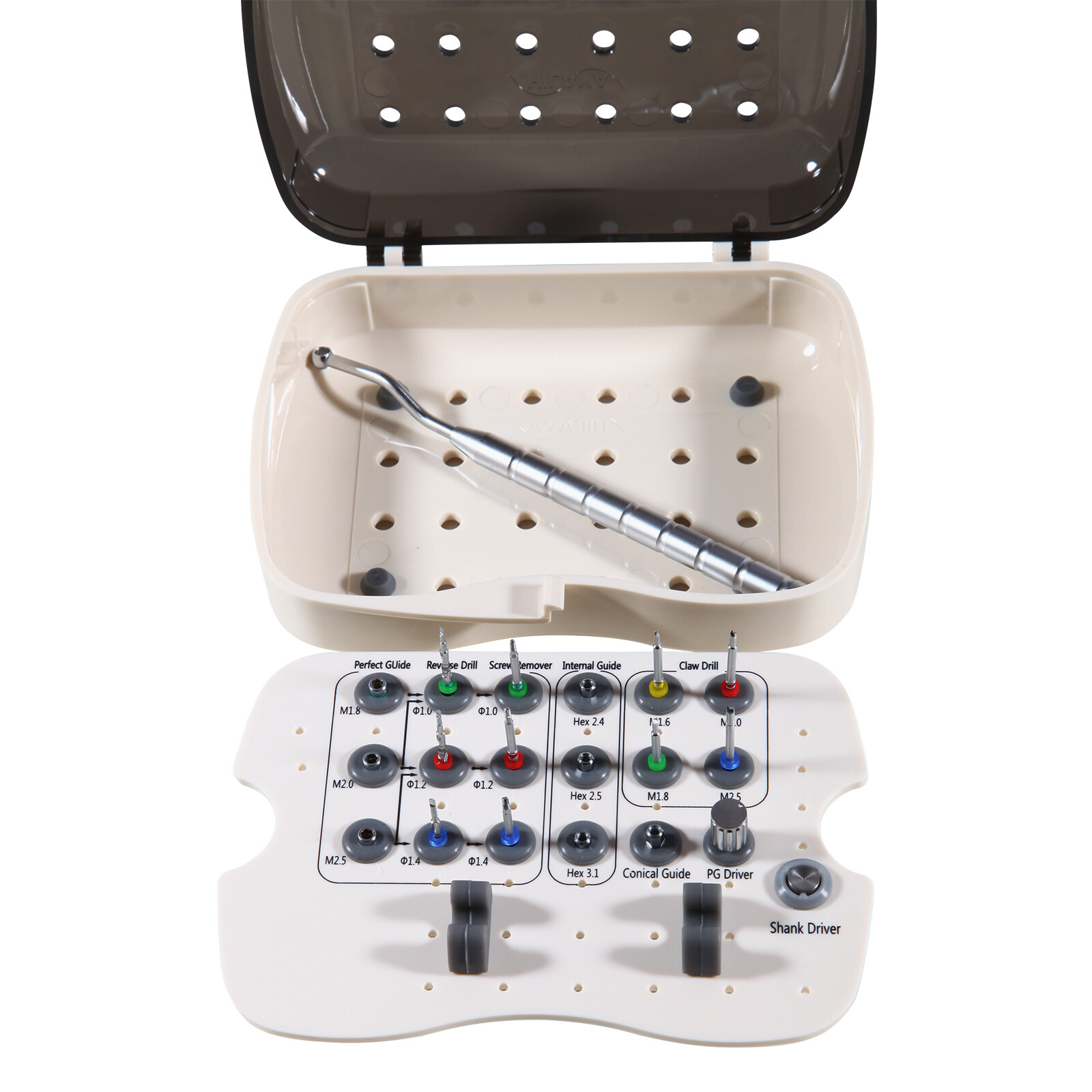 Dental Implant Broken Screw Remover Kit Reverse Drill Guide Driver Neobiotech SR