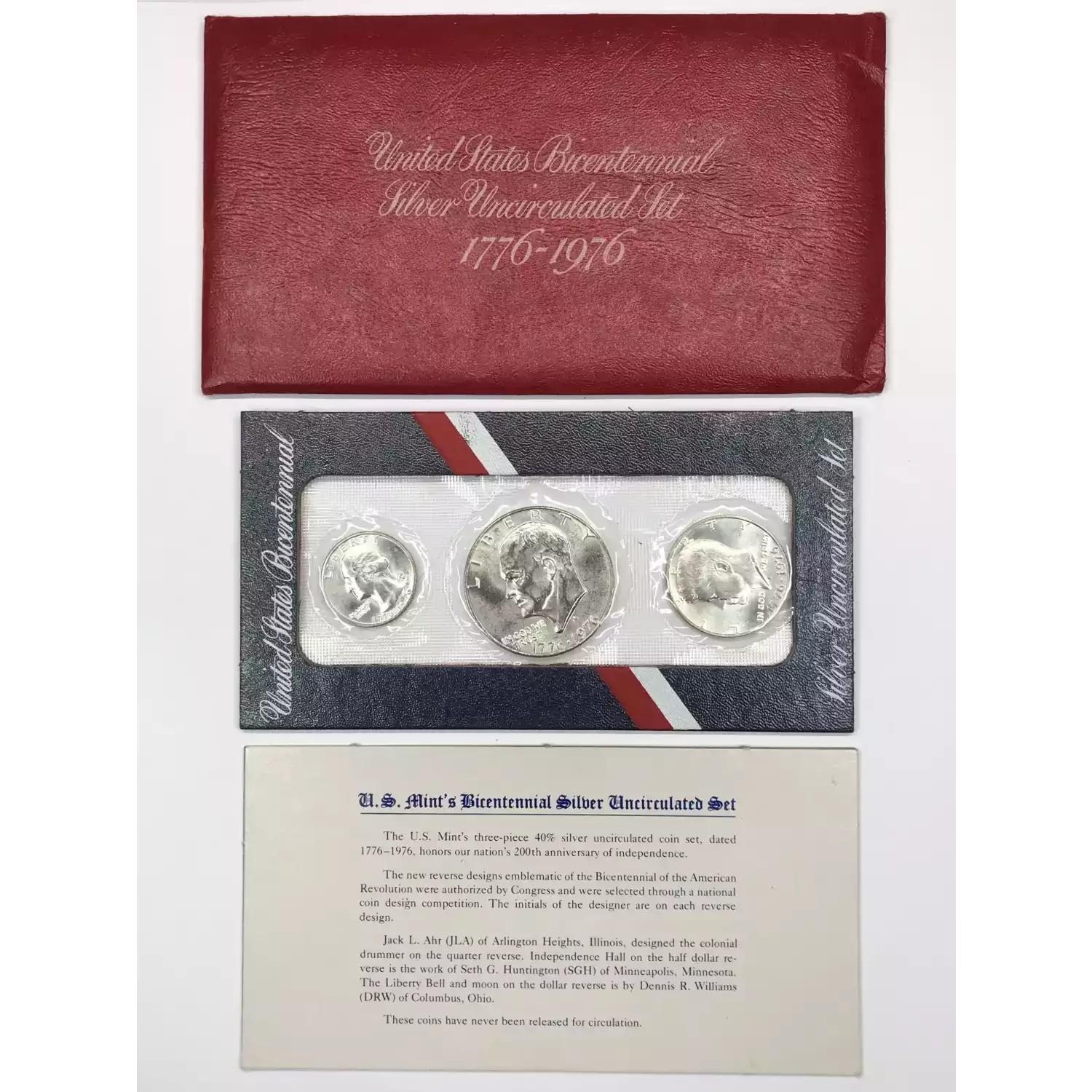 1976 US Mint Bicentennial Silver Uncirculated Set ~~ NICE ~~  w/ COA