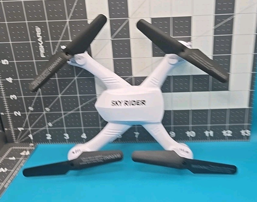 White Sky Rider Quadcopter Drone With Camera Open Box New