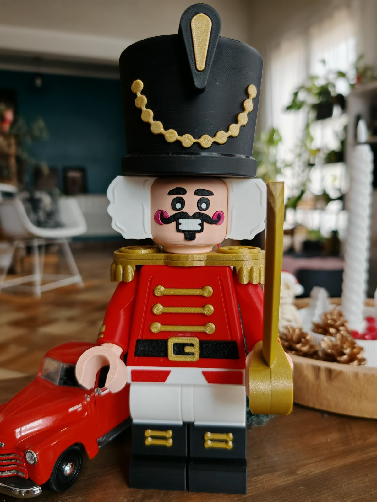 3D Printed LEGO Inspired -NUTCRACKER MINIFIGURE