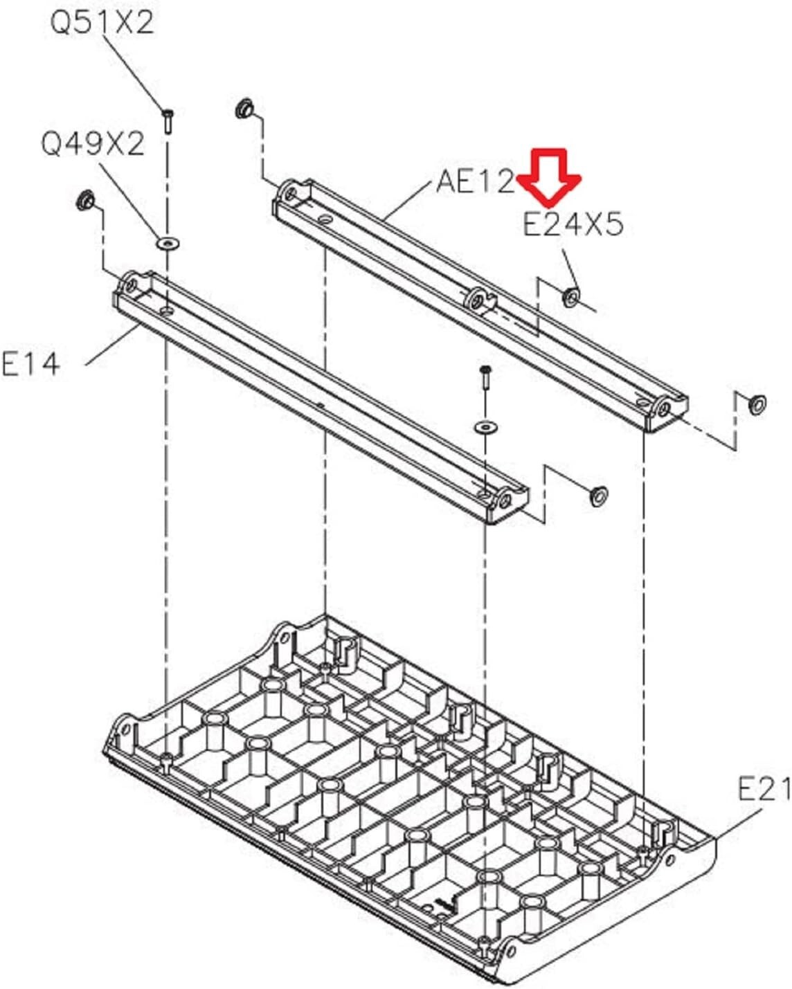 Matrix Retail Stepper Step Dry Bearing 1000425061