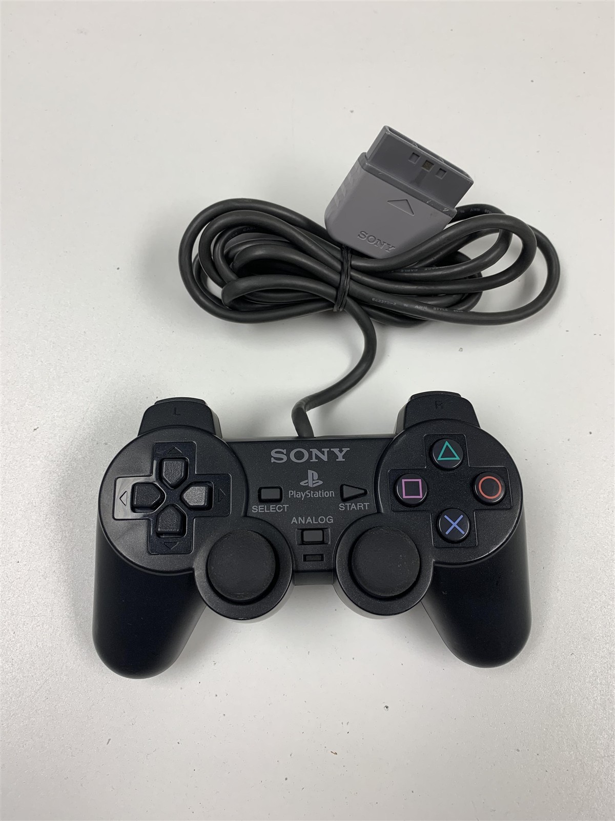Sony PS1 DualShock Controller Black SCPH-1200 Refurbished Excellent