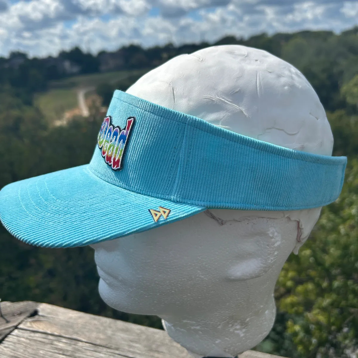 Grateful Dead Rainbow Cord Visor - Turqoise