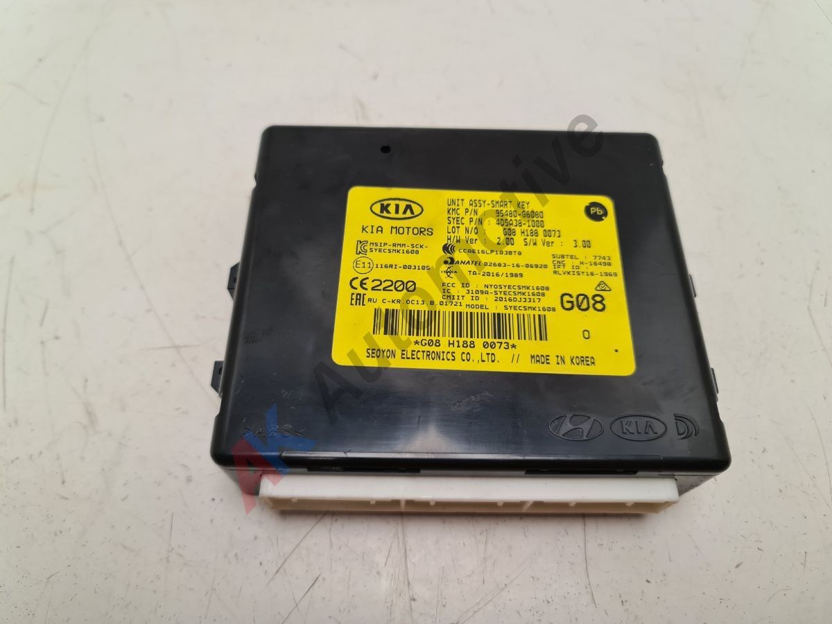 Kia Picanto JA MK3 2017-On Keyless Entry Control Module ECU 95480-G6080
