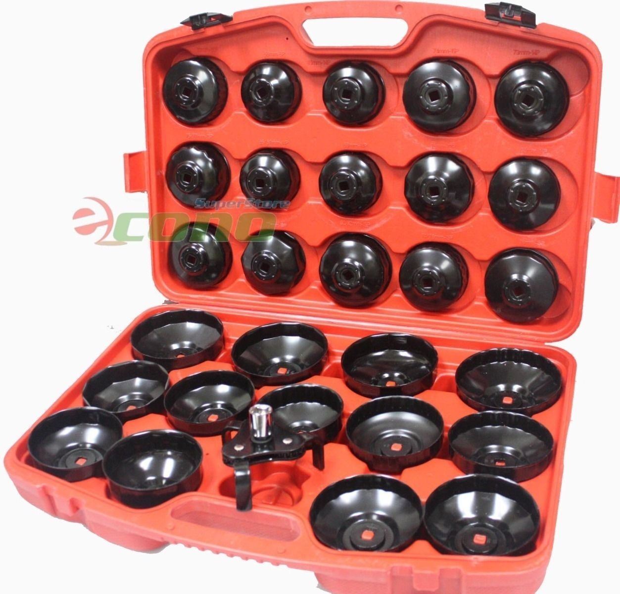 30pcs Oil Filter Cap Wrench Cup Socket Tool Set Mercedes BMW VW Audi Volvo Ford