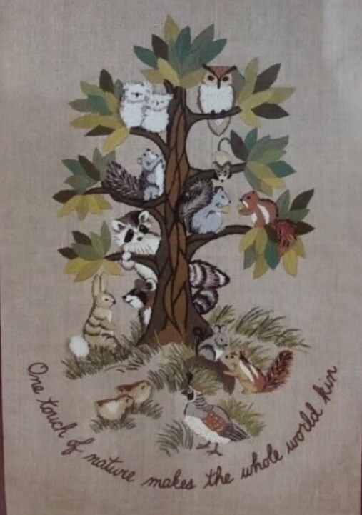 Erica Wilson Signature Collection Crewel Picture Design Touch of Nature New*read