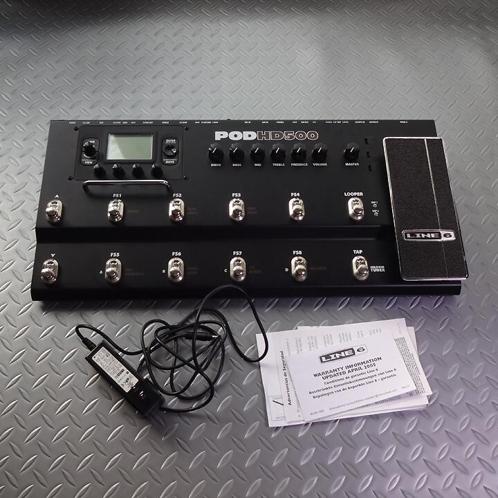 Line 6 POD Amp Simulator HD500 Multi Effects Guitar Effector Pedal Tested Gear