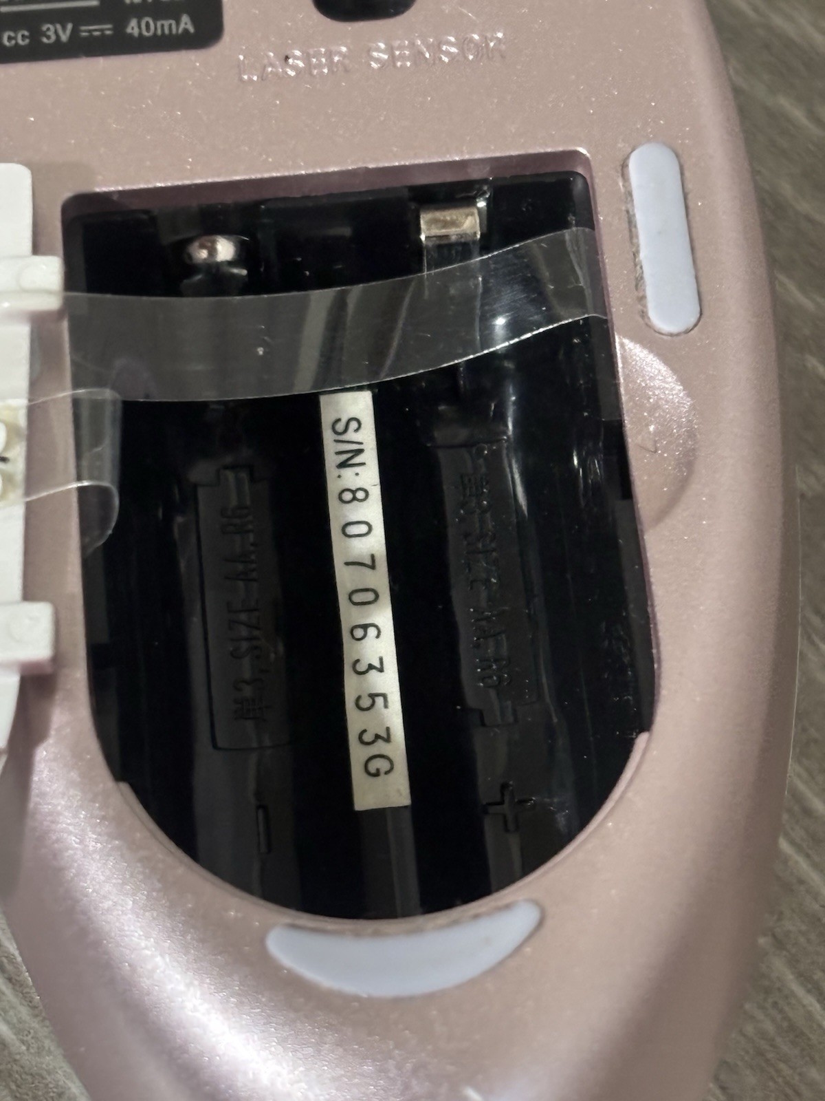 Sony Vaio Bluetooth Laser Wireless Mouse VGP-BMS33 - TESTED