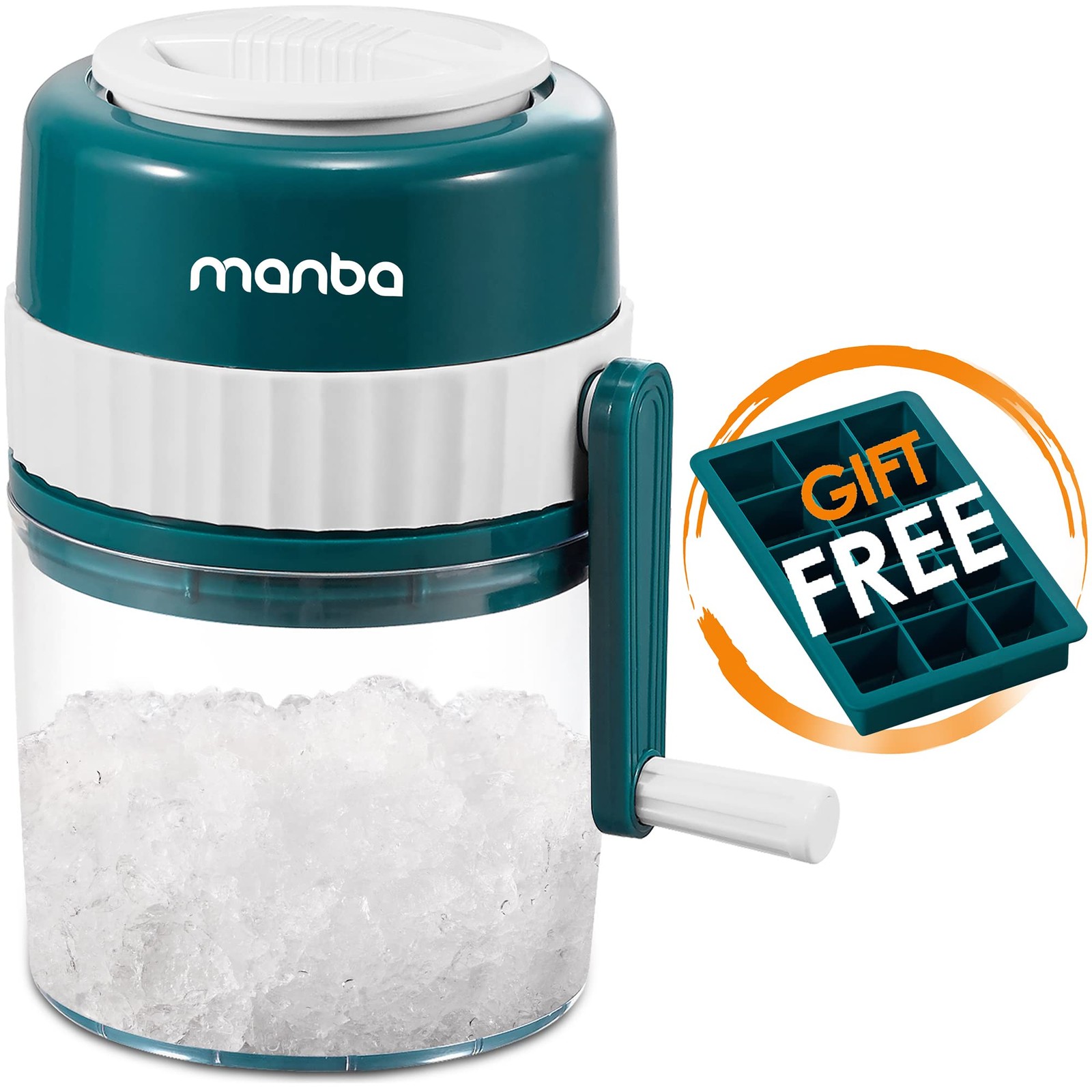 Ice Shaver and Snow Cone Machine - Premium Portable Ice Crusher and Shaved Ic...
