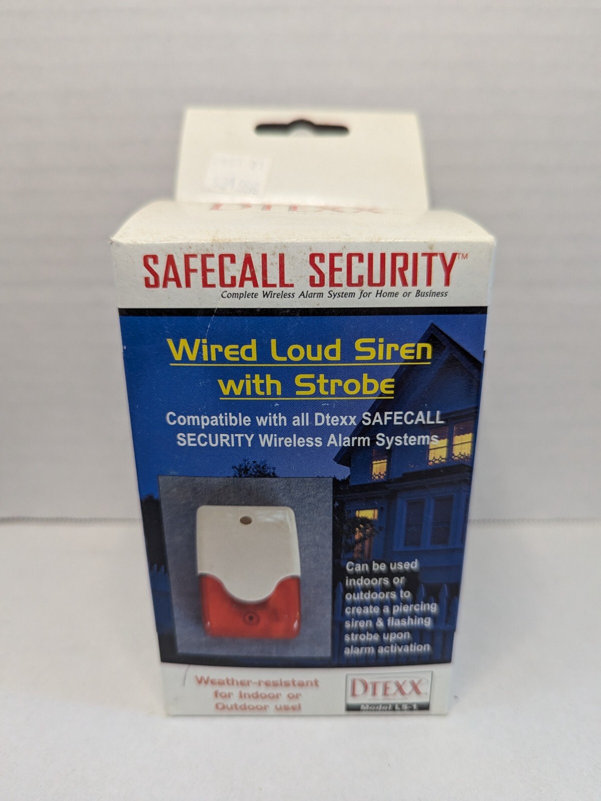 DTEXX LS1 Wired Loud Siren with Strobe compatible with Dtexx SAFECALL SECURITY