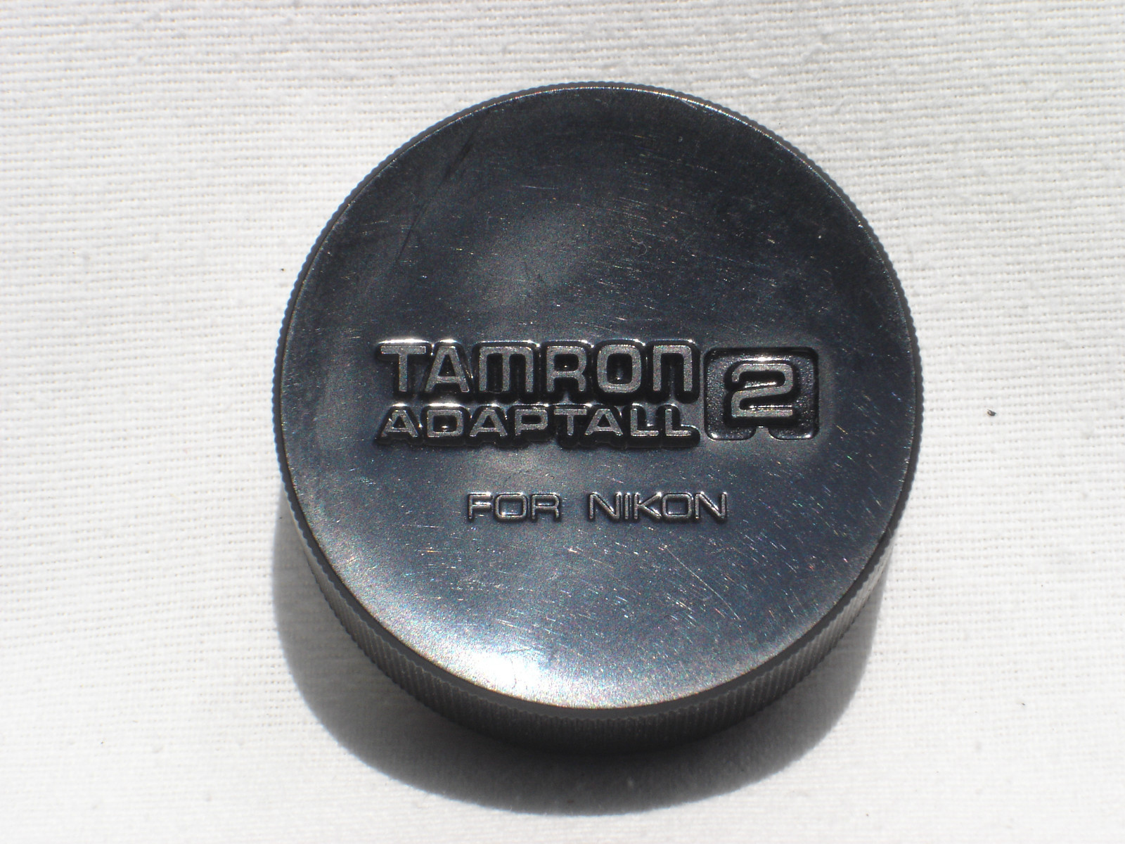 One Genuine TAMRON "adaptall 2" rear lens cap for NIKON lenses     (black logo)
