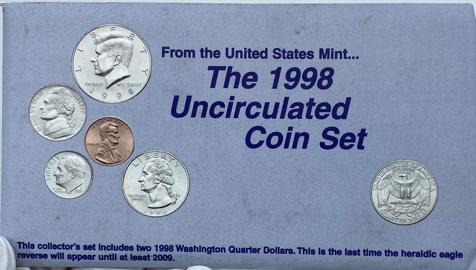 1998 United States of America US Mint UNCIRCULATED COINS Collection Set i121365