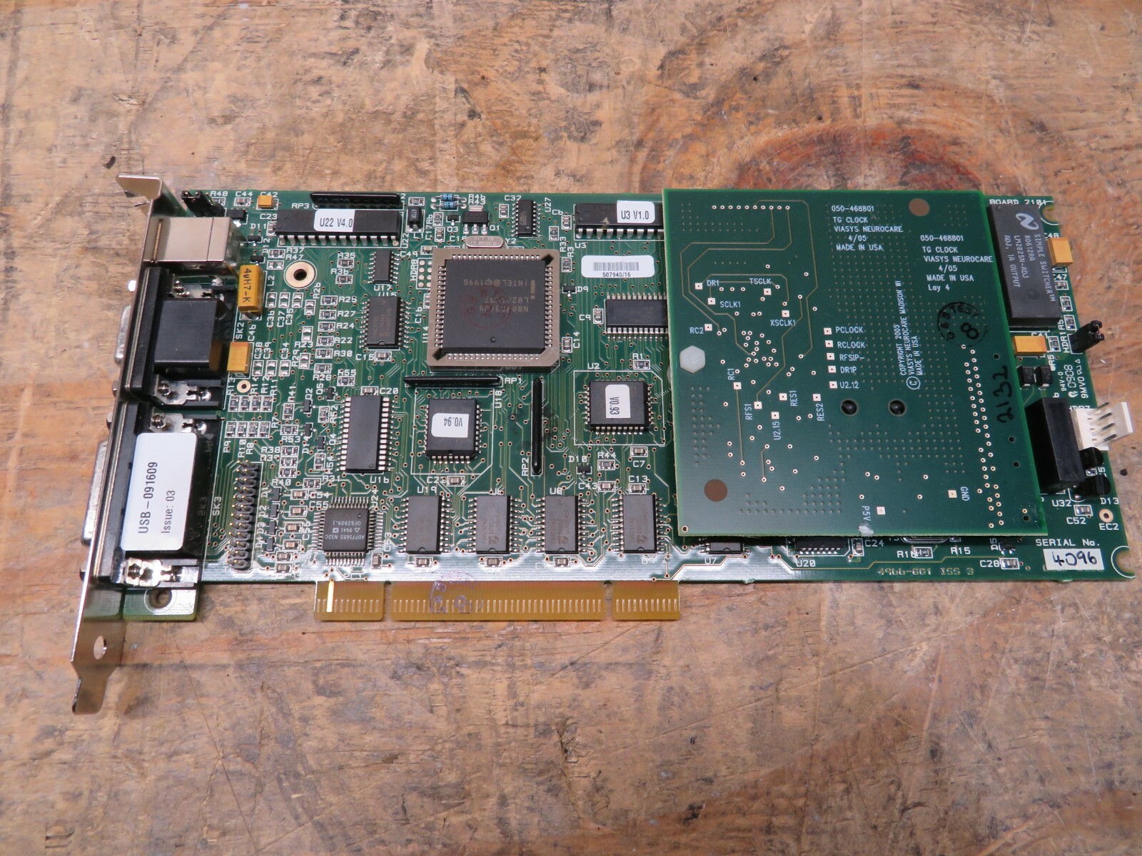 VIASYS NEUROCARE 4966-001 ISS3 USBIFB/01 USB Interface Board CARD TESTED