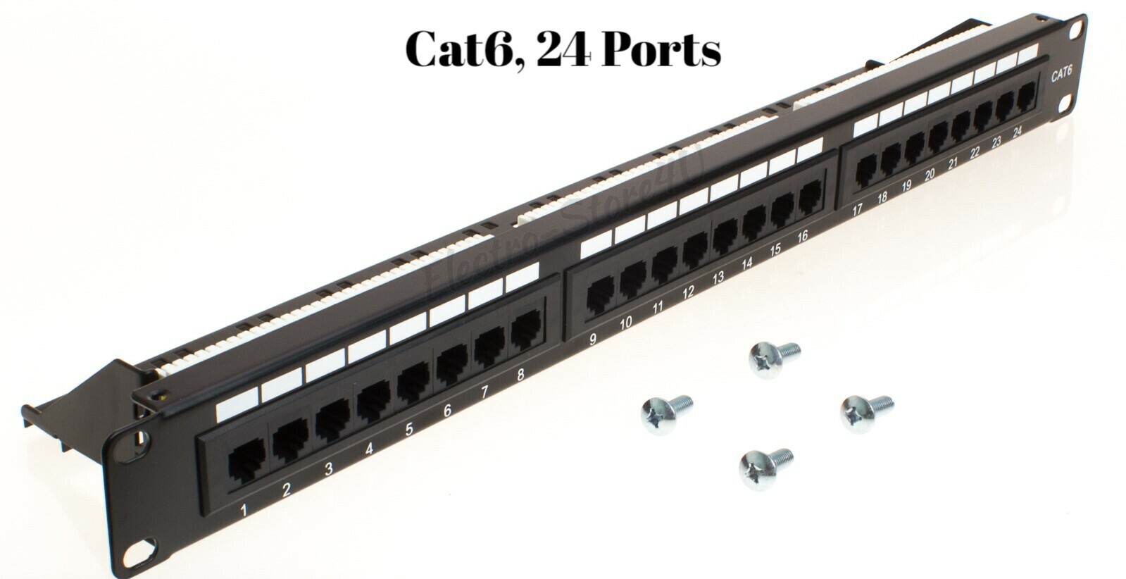 Network Patch Panel for Cat5e Cat6 110Type 12 24 48 Ports RJ45 Ethernet Rack Lot