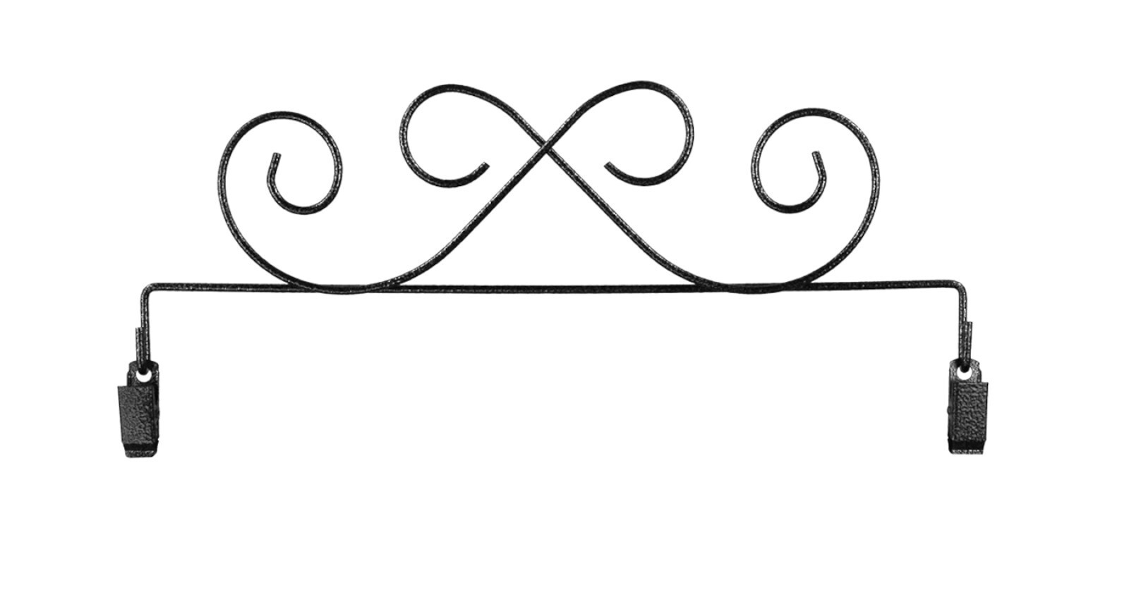 Classic Motifs 12 Inch Scroll Craft Hanger With Holding Clips