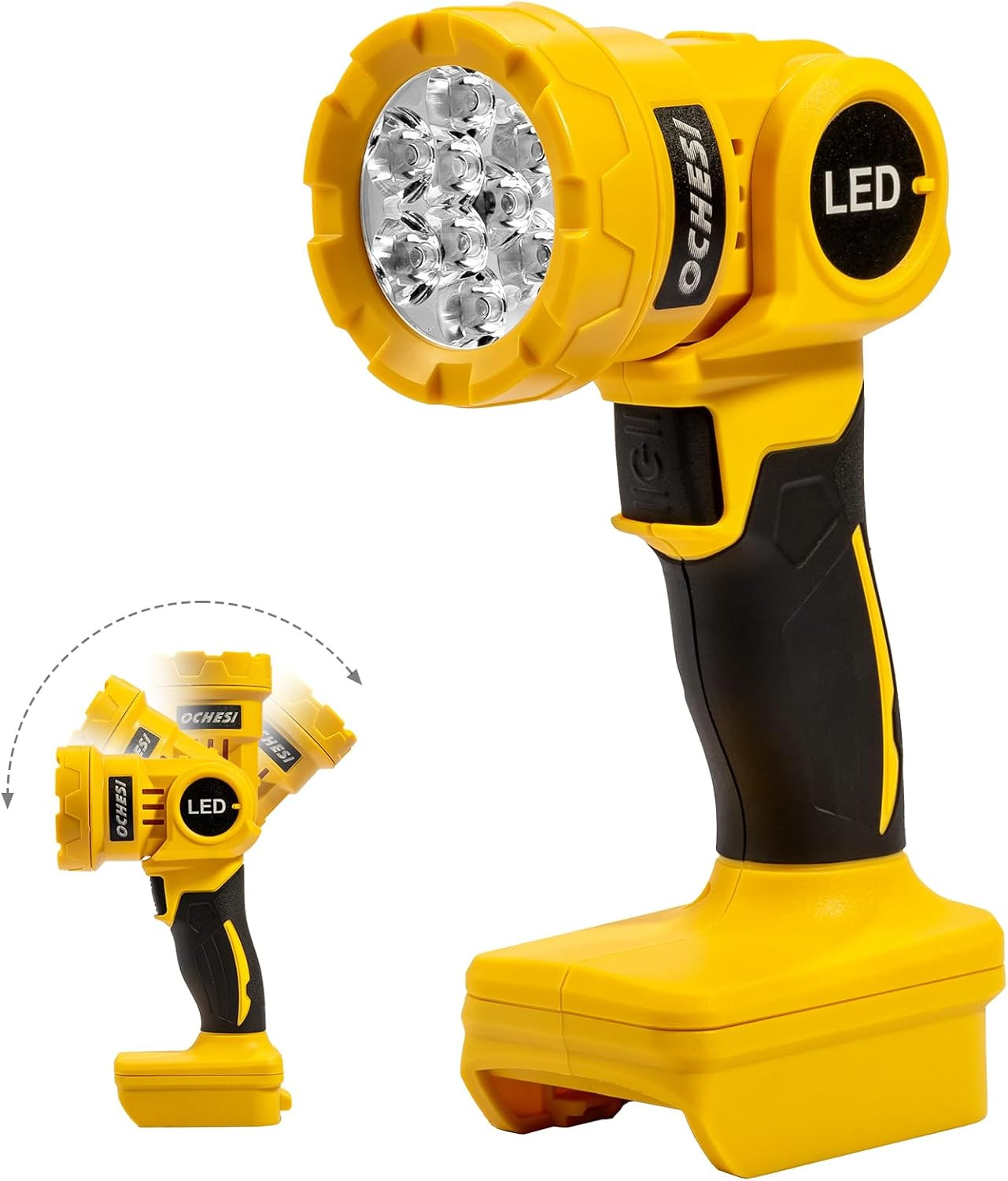 OCHESI Cordless LED Work Light Compatible with Dewalt 20V MAX Battery, 1000LM Ha