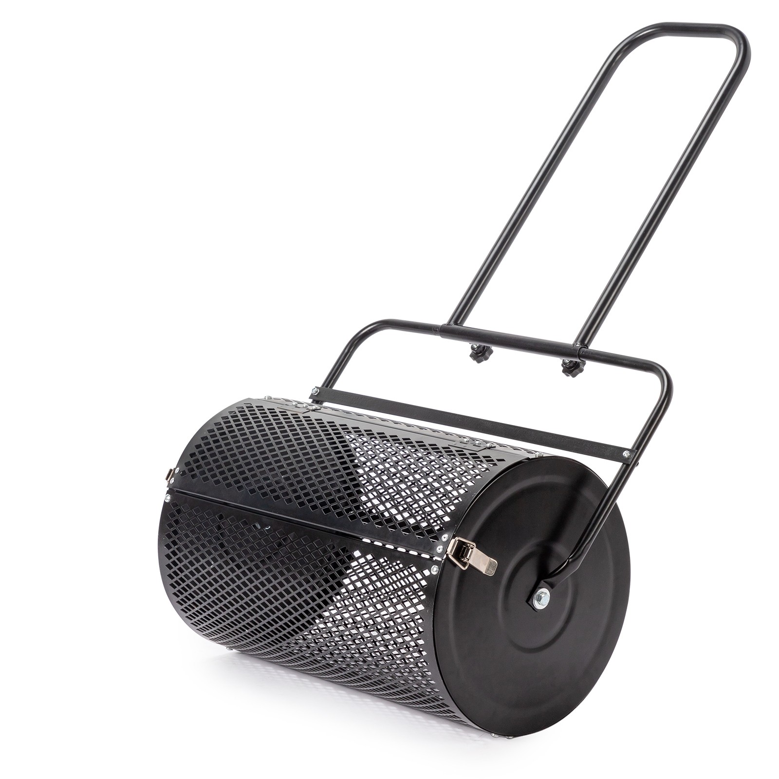 24" Compost Spreader Peat Moss Spreader Roller Lawn Spreader US Seller