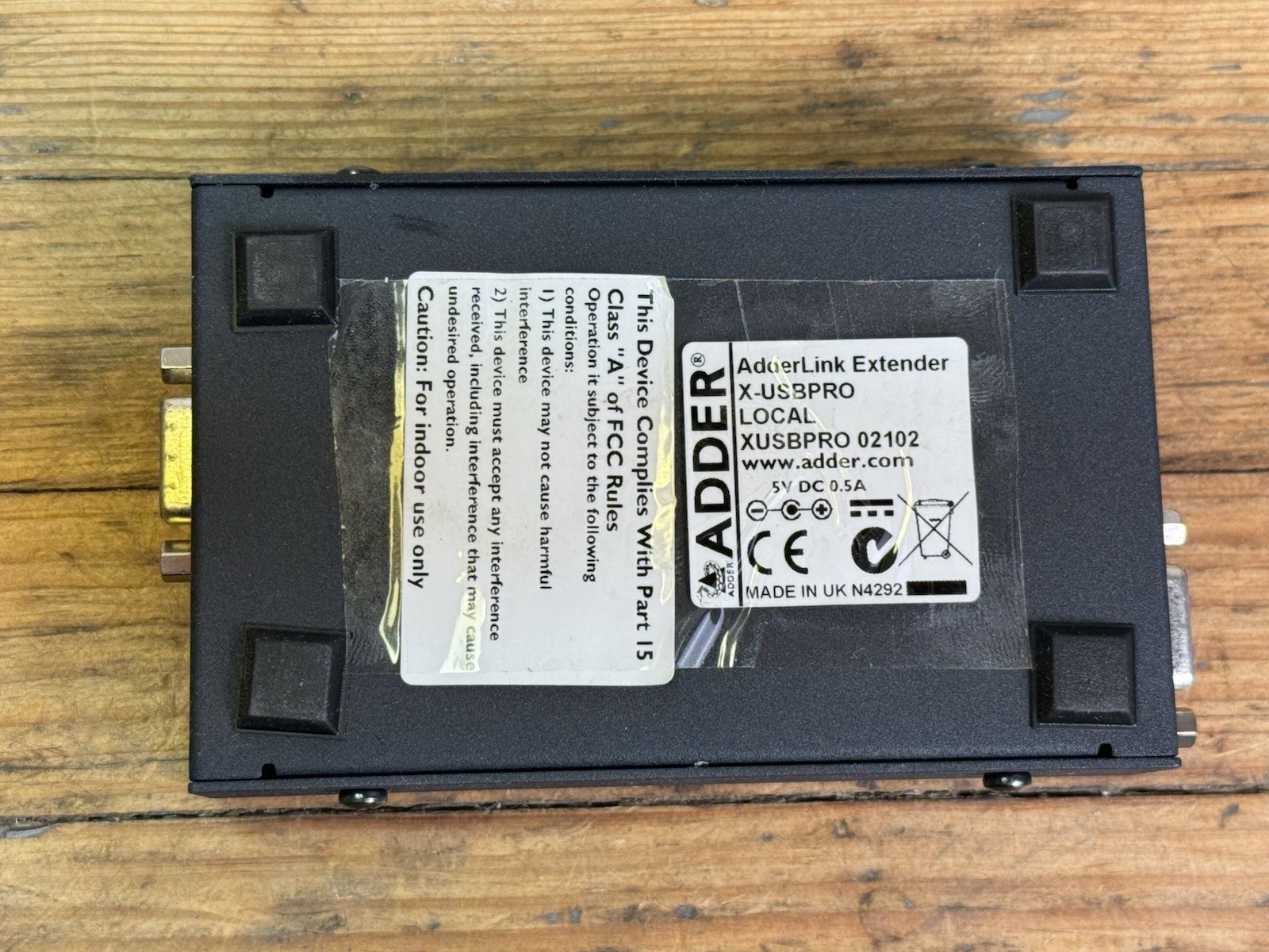 ADDER AdderLink X-USBPRO Extender Tested Working XUSBPRO 5V 500mA