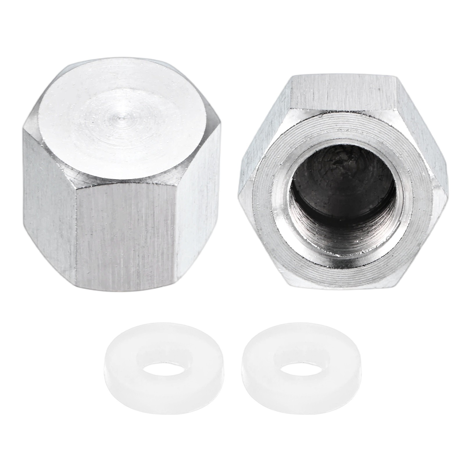 2-Pack Hex End Cap, 1/8 Inch PT Female Thread Pipe Fitting
