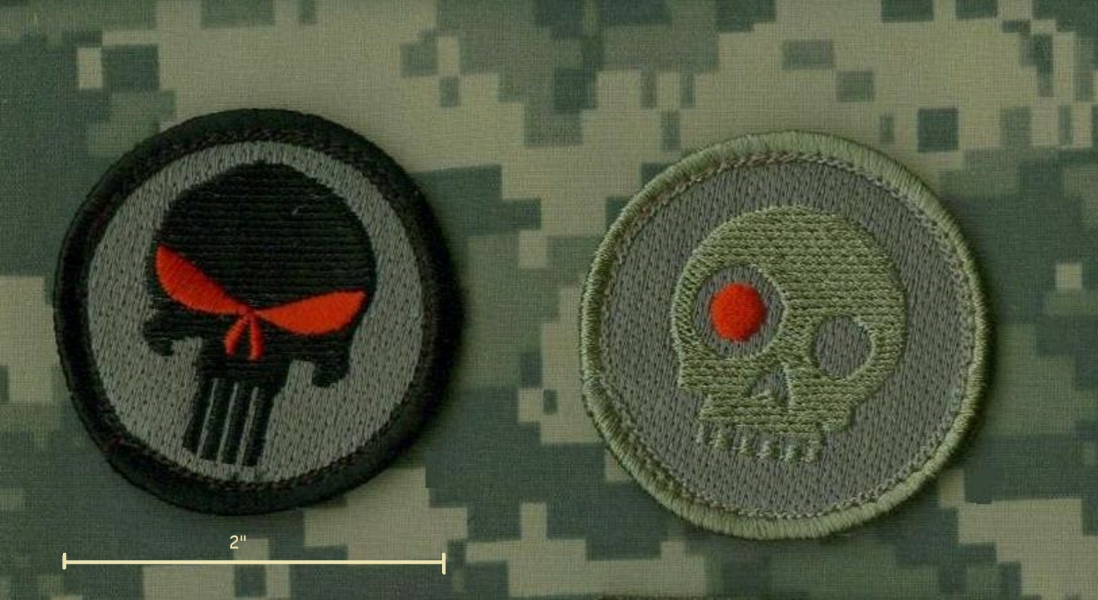 JSOTF-A US ADVISERS GREEN BERETS SAS JIHAD THIS vêlkrö 2" 2-TAB: TERMINATOR SKUL