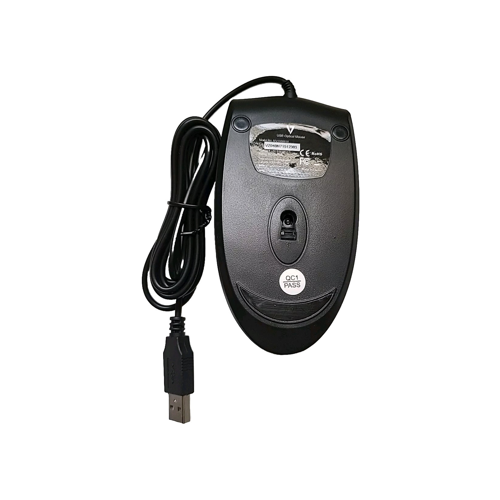 V7 Mouse USB Wired Optical MV3000010-5NC 3BTN Sliver / Black