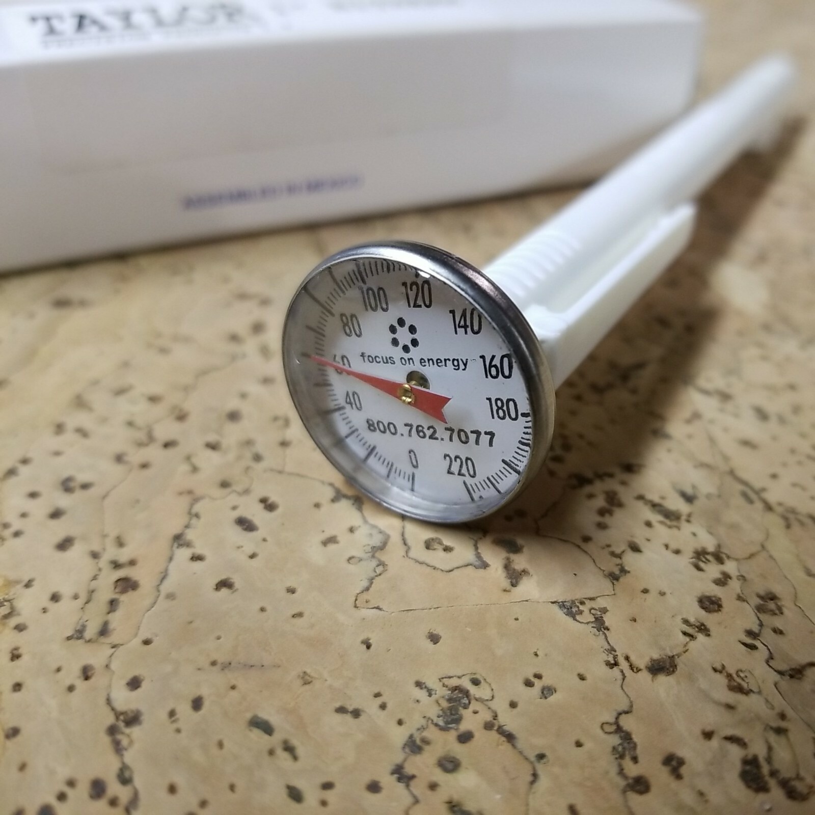 NEW 12x Taylor Bi-Therm Dial Thermometers 0/220 Deg 3621-78EF NIB 5" Stem