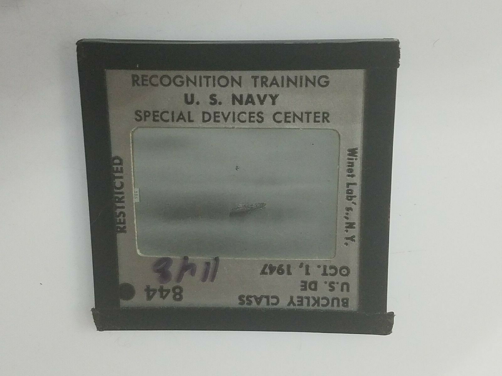 1148 PHOTO GLASS SLIDE PLANE/SHIP Military BUCKLEY CLASS US DE 1947 844
