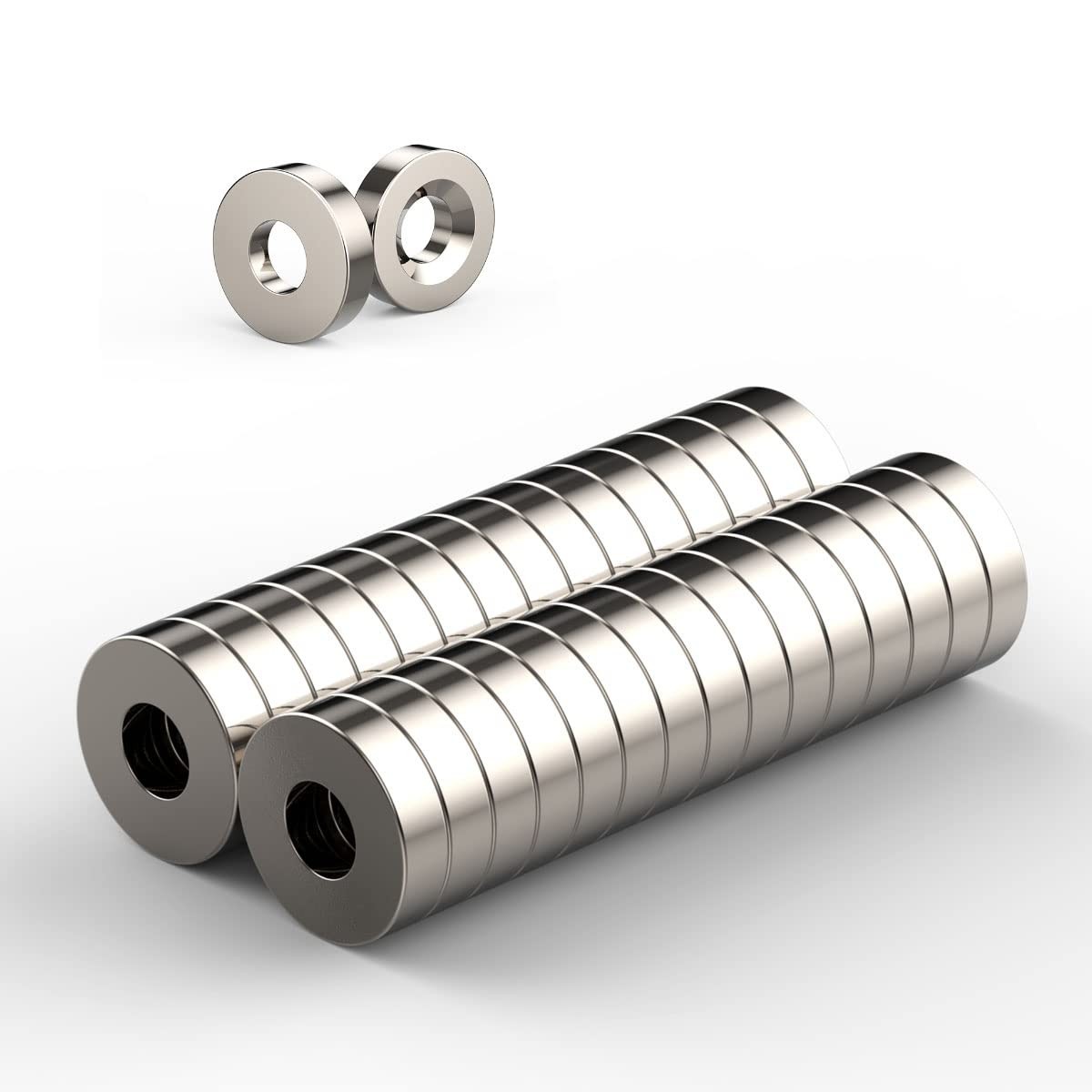 20 Count Strong Neodymium Disc Magnets - Versatile Refrigerator & Craft Use