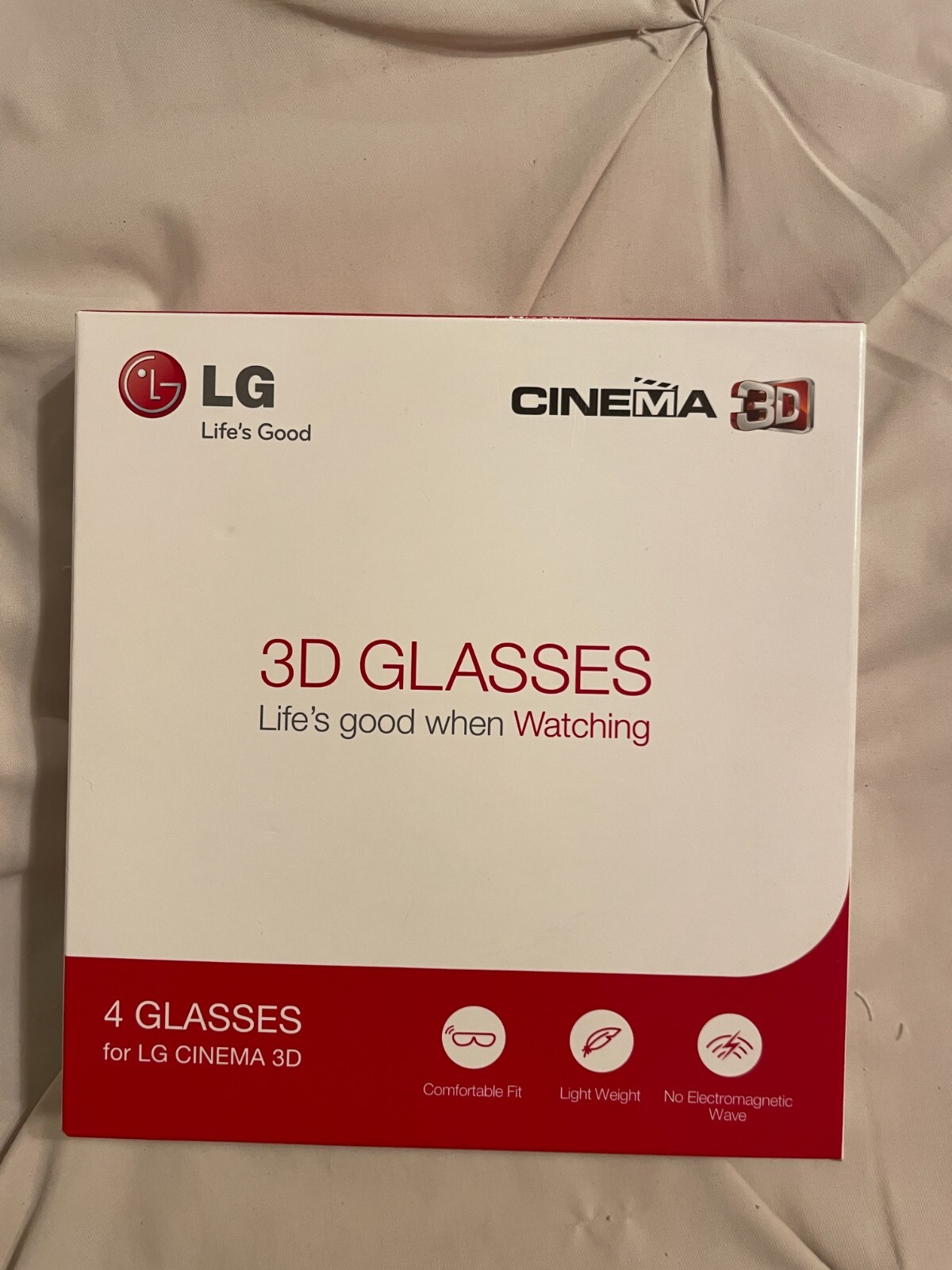 New Open Box LG Cinema 3D Glasses 4 Pack AG-F310