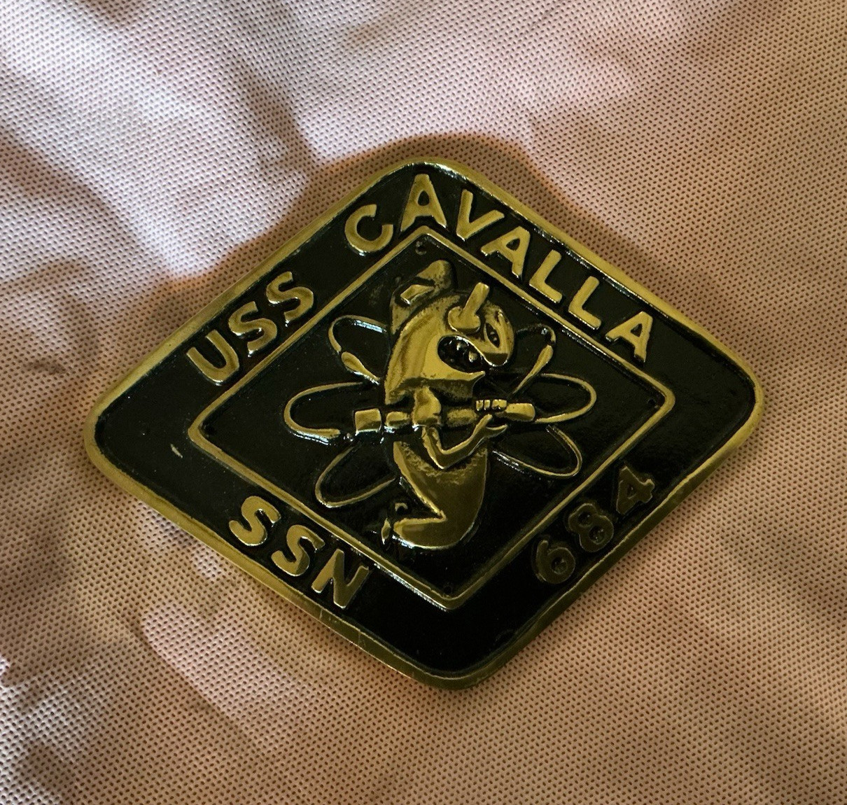 US Navy Submarine USS Cavalla SSN 684 Ship’s Plaque