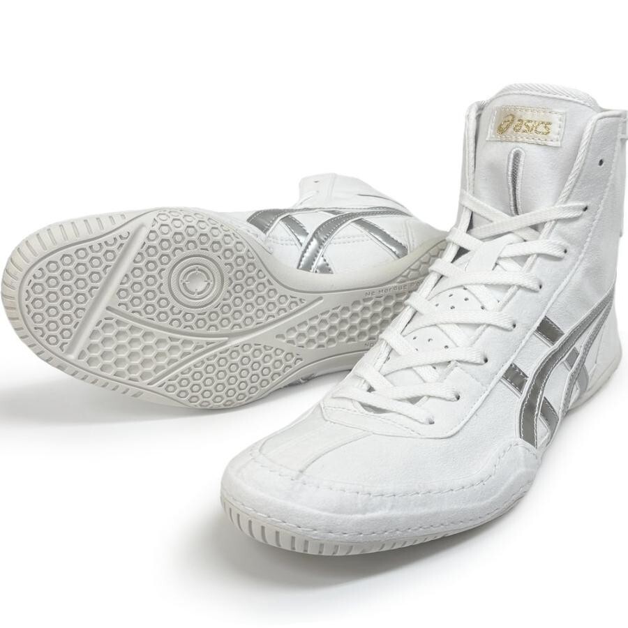 ASICS Wrestling Boxing Shoes EX-EO (Successor to TWR900) White x Silver