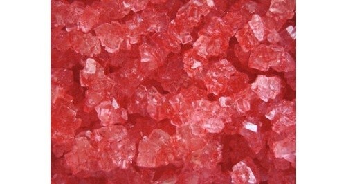 Red Strawberry  Rock  Candy Crystals on Strings 1 lb by nuts n more
