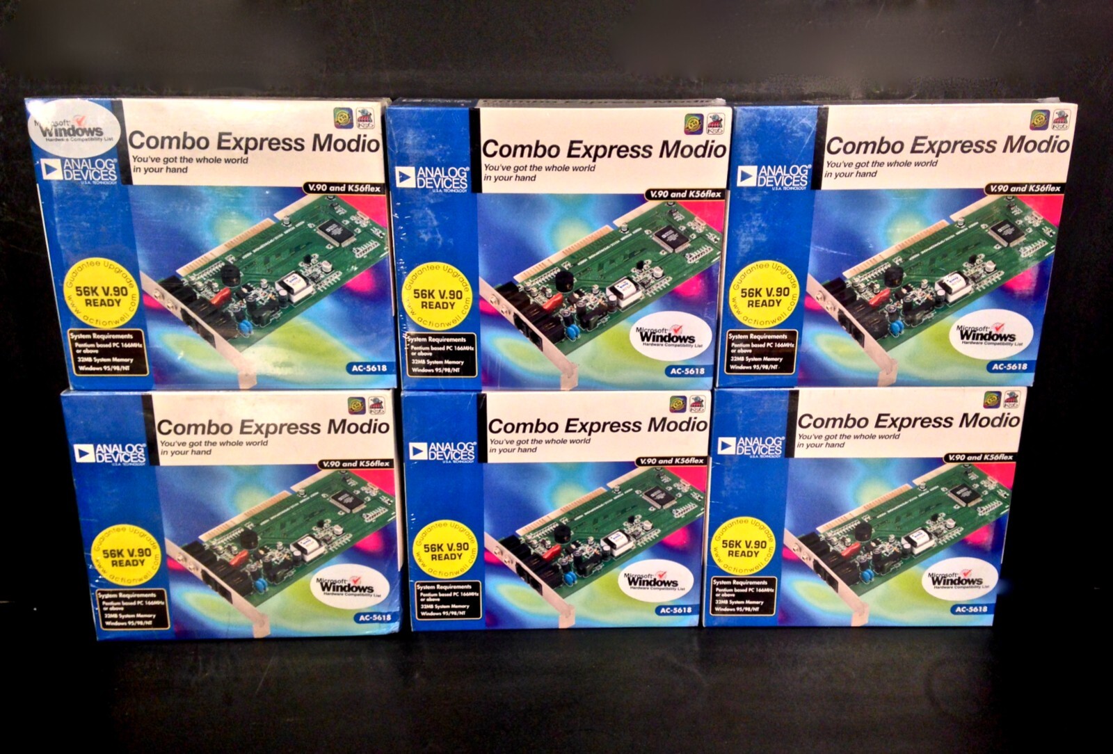 Vintage 1990's Analog Devices 56K Modem V.92 NOS Sealed Lot Of 6