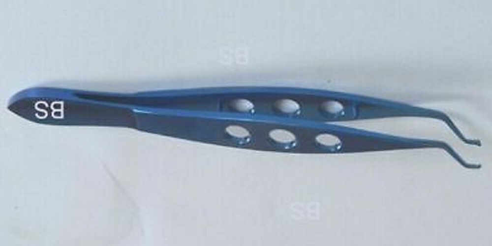 Titanium dastoor superior rectus forceps 1x2 teeth ophthalmic eye instruments