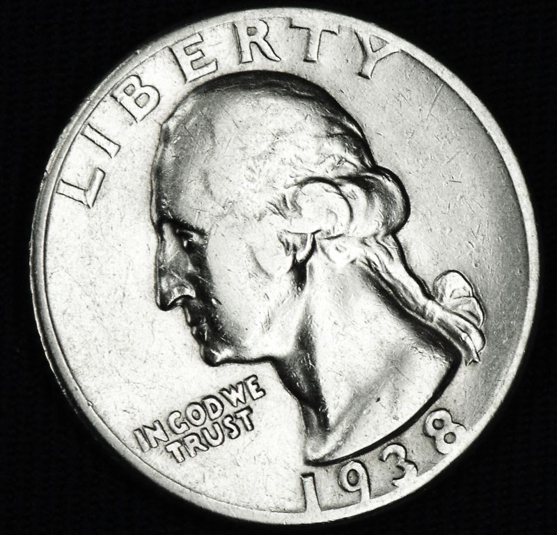 1938-p Washington Quarter.   High Grade.   (Inventory A)