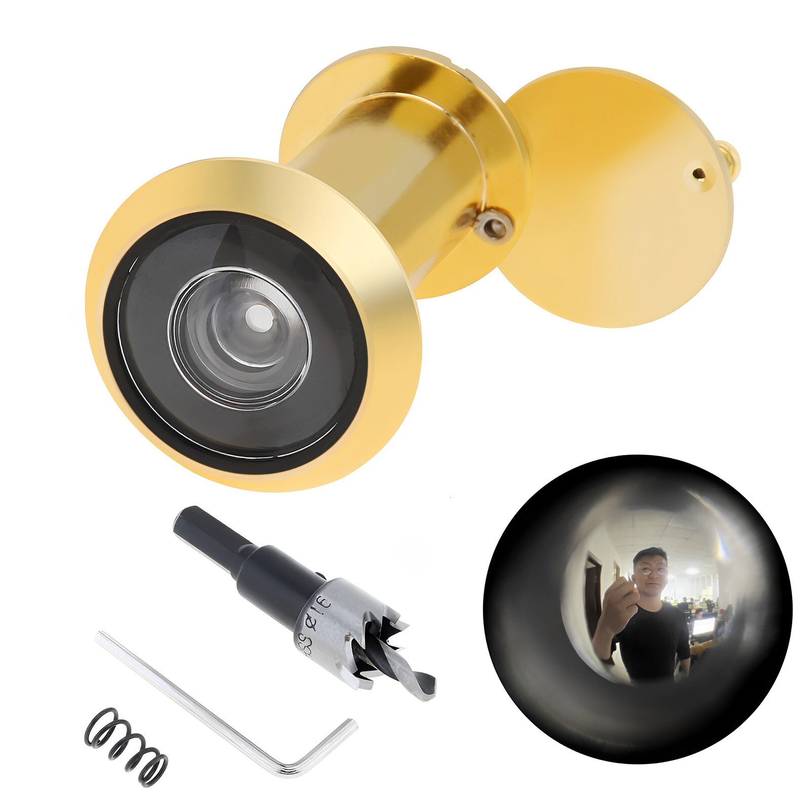 200 Degree Wide Angle Door Viewer Security Peephole Anti-peeping Home Door Eye