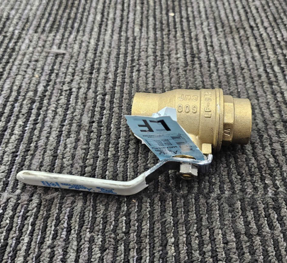 (QTY 2) Apollo Valves 94ALF-205-01A 1" Sweat Brass Ball Valve Inline Lead Free